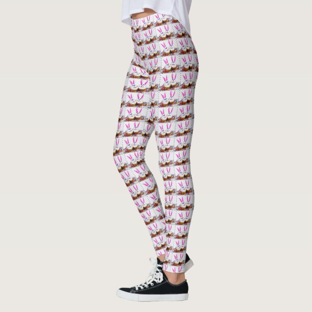 Leggings Pop Art Easter Bungalows Cupcakes (Izquierda)