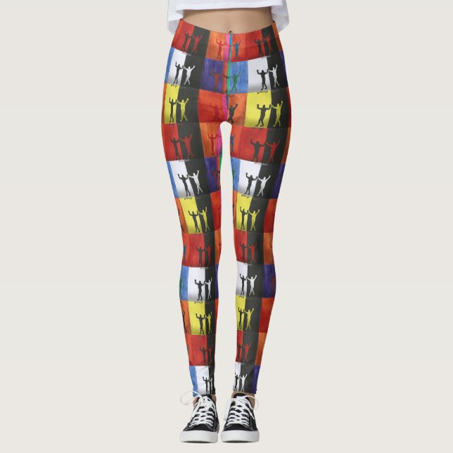 Leggings Pop art no.1 by Yeshaya Dank - unity & harmony (Anverso)