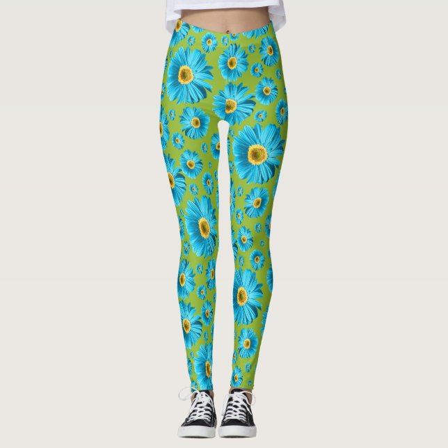 Leggings Pop Daisy Aqua Blue (Anverso)
