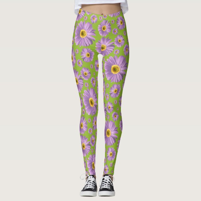 Leggings Pop Daisy Purple (Anverso)