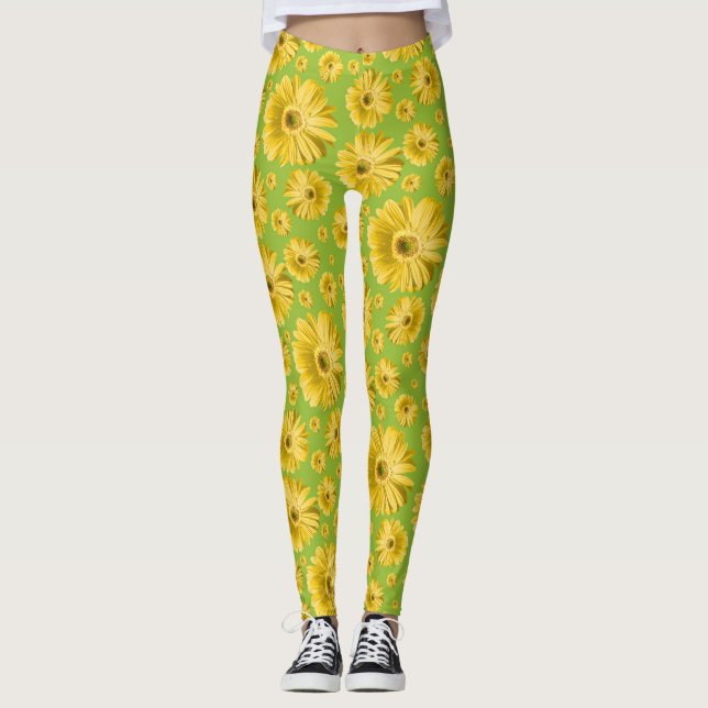 Leggings Pop Daisy Yellow (Anverso)