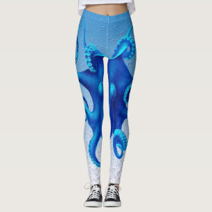 Leggings Pop de Octopus Azul