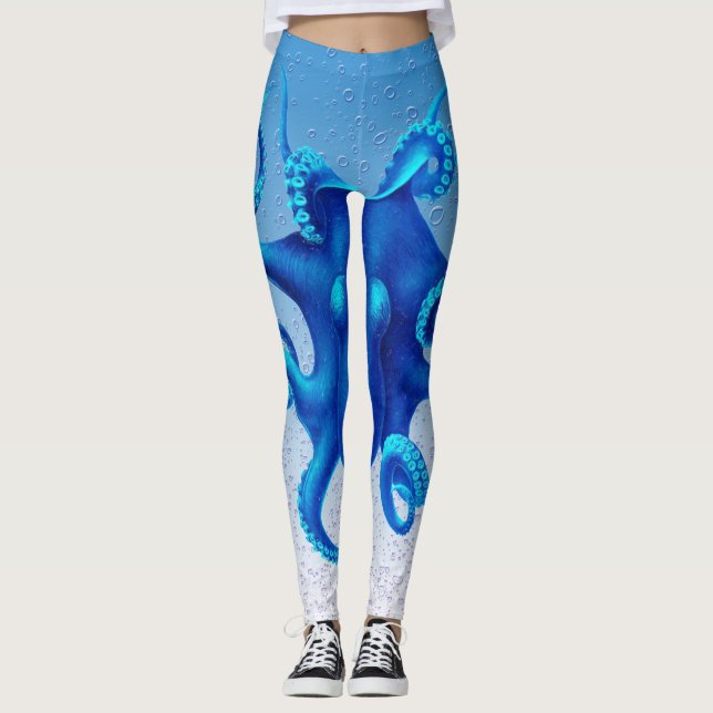 Leggings Pop de Octopus Azul (Anverso)