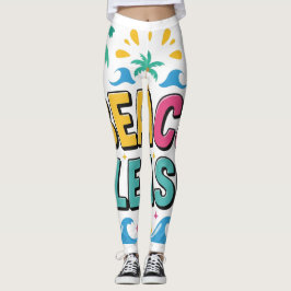 Leggings Por favor, playa Vibraciones de verano