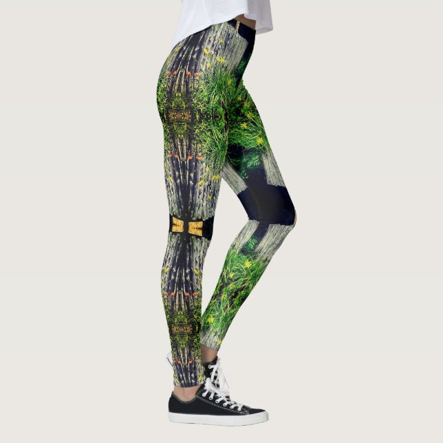 Leggings por todas las leggencias impresas BAMBOO FENCE LEG (Derecha)
