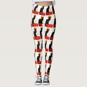 Leggings Póster Clásico Gato Negro de Steinlen Chat Noir Fr