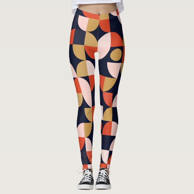 Leggings Poster de imágenes de geometría de formas simples  (Anverso)