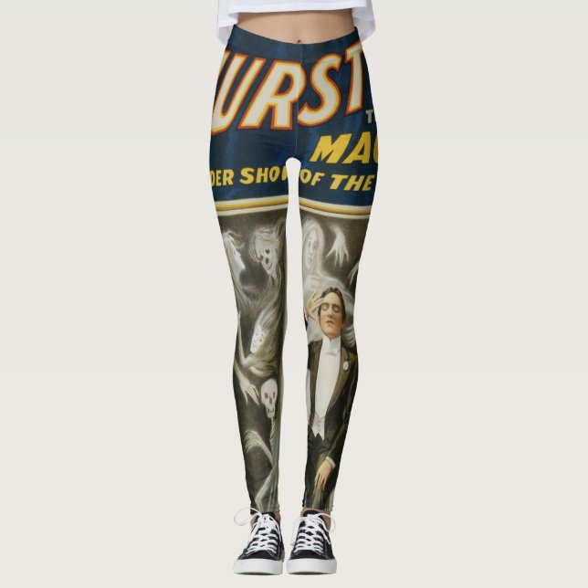 Leggings Póster Mágico Antiguo, Thurston, El Gran Mago (Anverso)
