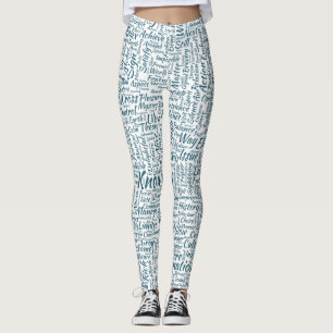 Leggings Pregunta Apprendre Nuage MotssTexte Motif Mensaje