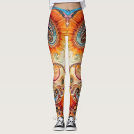 Leggings Prendas de yoga para mujeres con arte