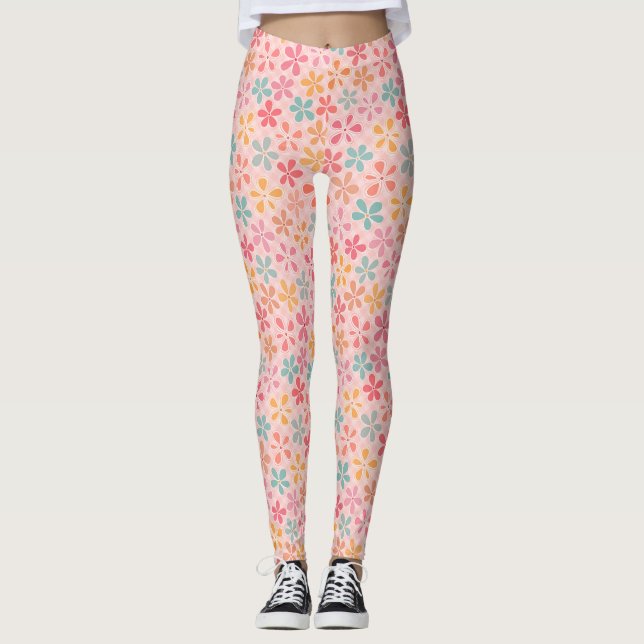Leggings preppy fleur (Anverso)