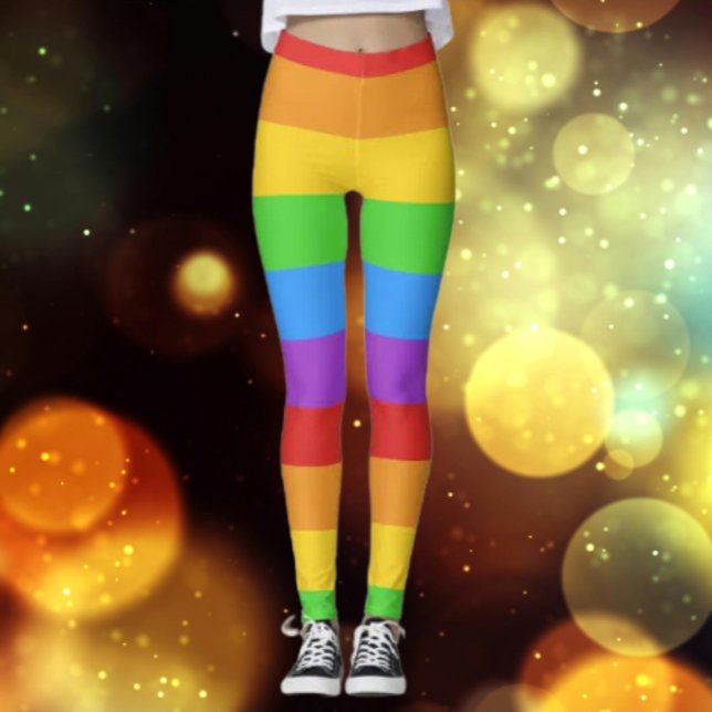 Leggings PrideFlex: Bandera arco iris (Subido por el creador)