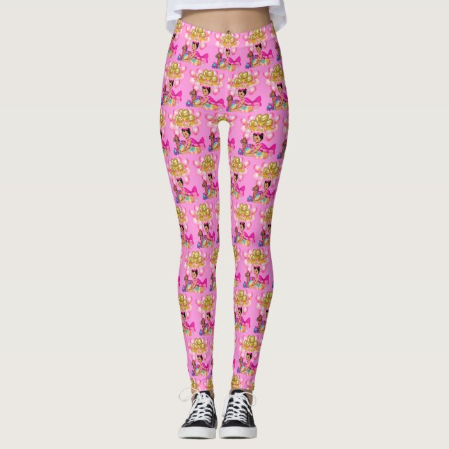 Leggings Princesa de rosa (Anverso)
