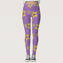 Leggings Princesa Espacial de Ojos Estrellados Alien (lila)