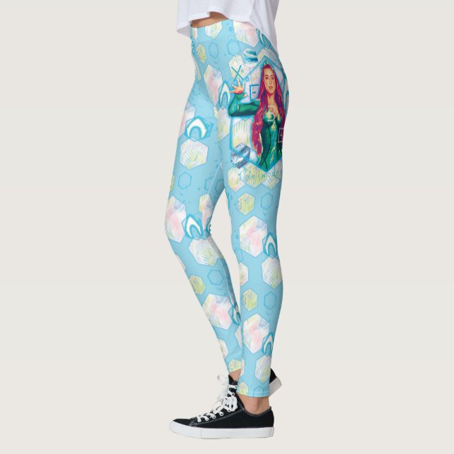 Leggings Princesa Mera Hexagonal Graphic de Aquaman el | (Izquierda)