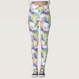 Leggings Princesa Unicornio Explosión de Arcoíris