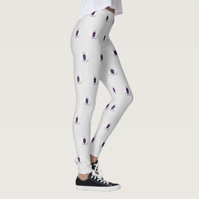 Leggings Prisma Púrpura En Gris (Derecha)