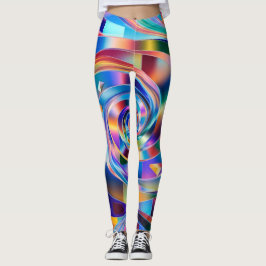 Leggings Prismatic Spiral Symphony