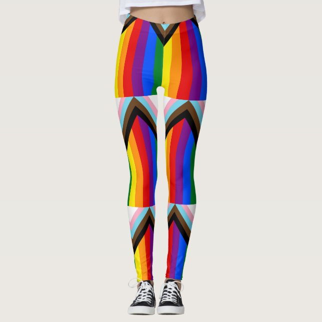 Leggings Progress Pride Flag LGBTQ+ (Anverso)