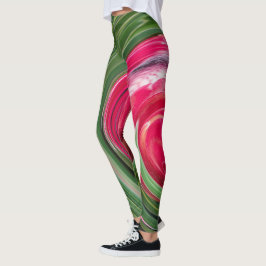 Leggings Protesta Tropical Australiana Verde Rojo Giro Blan