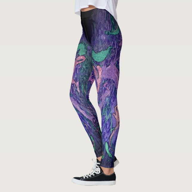 Leggings Provincias Nocturnas Abstract Pour (Izquierda)