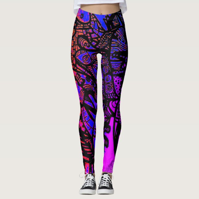 Leggings Psicodelia Artsy Colorful (Anverso)