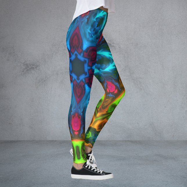 Leggings Psicodelia Kaleidoscope rosa azul y verde (Subido por el creador)