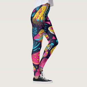 Leggings Psicodélico Retro Hípster 70s 60s