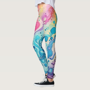 Leggings Psicodélico Retro Hípster años 70 60