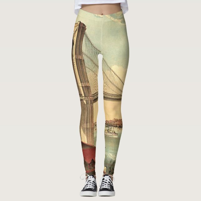 Leggings Puente de Brooklyn de la CAMISETA (Anverso)