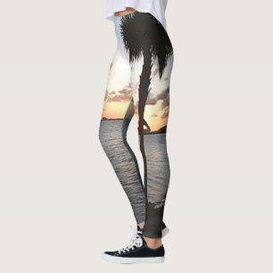 Leggings Puesta de sol en la playa