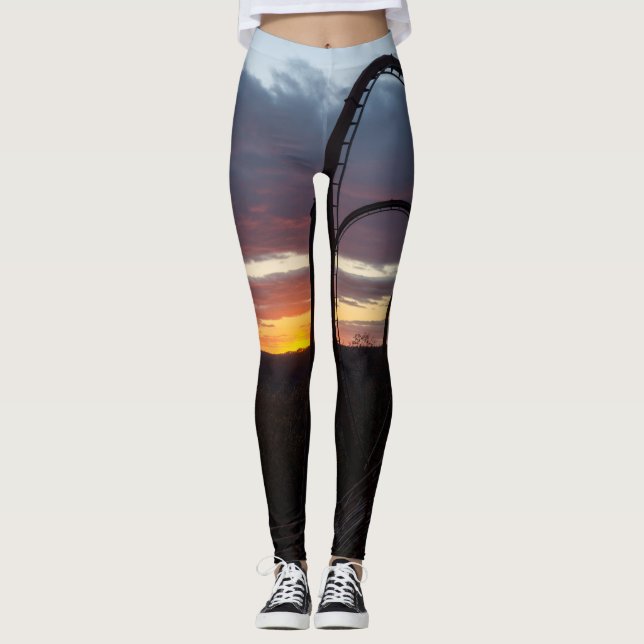Leggings Puesta de sol sobre Wildfire (Anverso)
