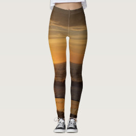 Leggings Puesta del sol de oro