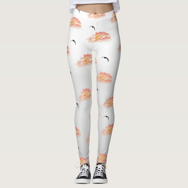 Leggings Puestas de sol y gaviotas  (Anverso)