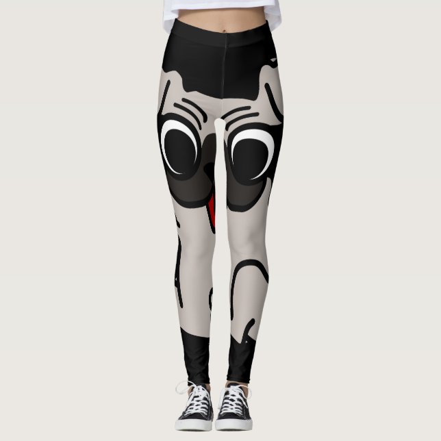 Leggings Pug feliz (Anverso)