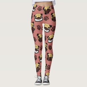 Leggings Pug feliz