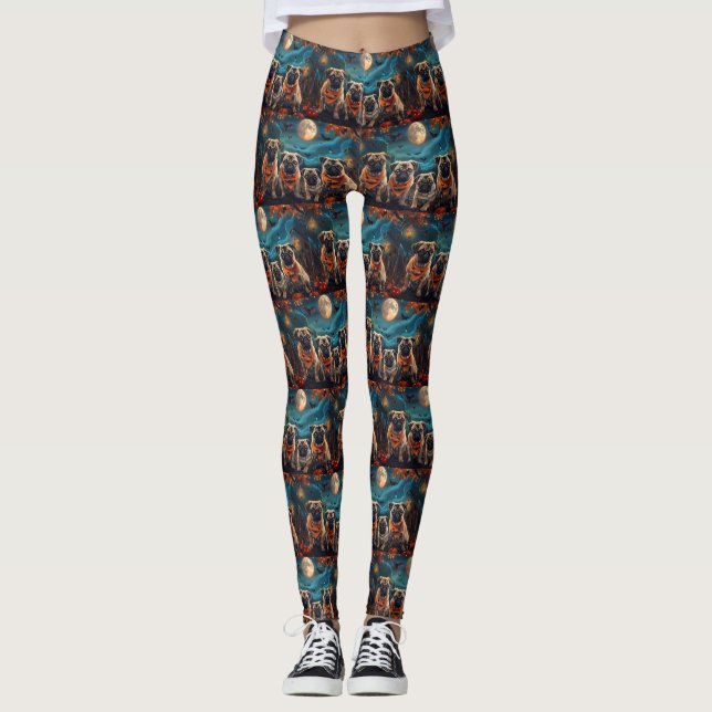 Leggings Pug Halloween Spooky (Anverso)