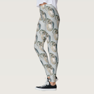 Leggings Pulpo Argonauta, Animales de la Vida Marina Antigu