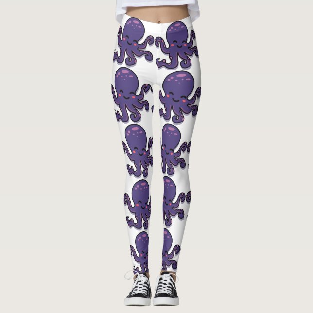 Leggings Pulpo púrpura de corte Thunder_Cove (Anverso)