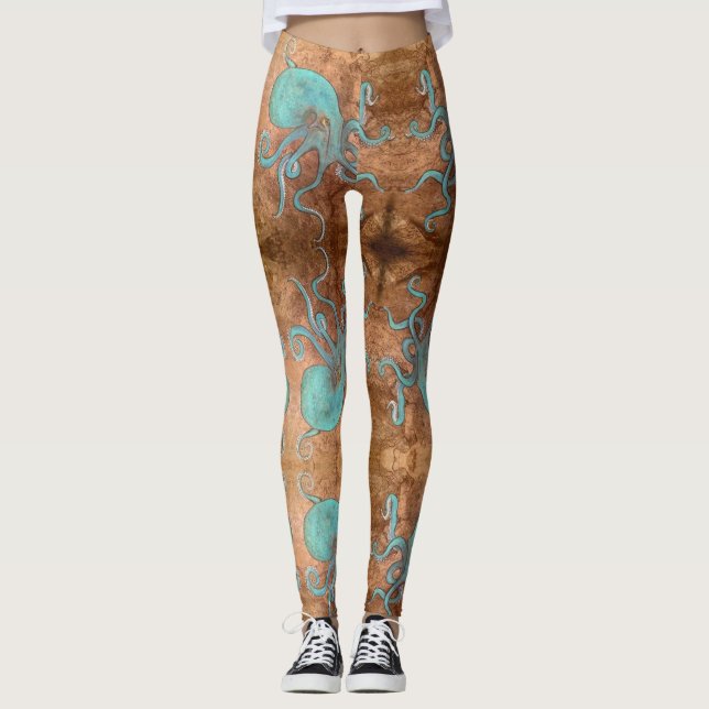 Leggings ¡Pulpo! Vago de la playa (Anverso)