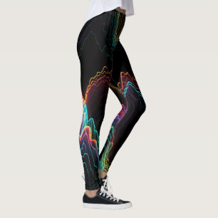 Leggings Pulso eléctrico: Sinfonía de frecuencias neonesas