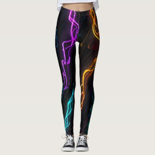 Leggings Pulso eléctrico: Sinfonía de frecuencias neonesas