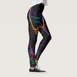 Leggings Pulso eléctrico: Sinfonía de frecuencias neonesas