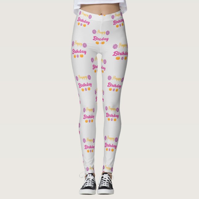 Leggings Pumpkin Feliz cumpleaños (Anverso)