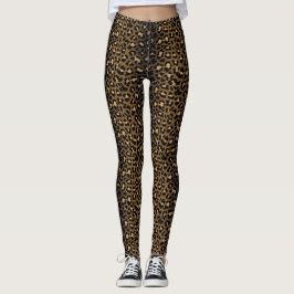 Leggings Punk de impresión de leopardo impreso en animales