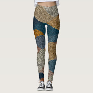 Leggings Punto de Polka ondulado: Textil Vintage.