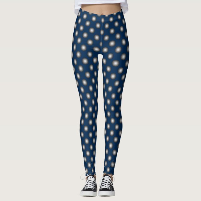 Leggings Punto de Polka Plateado brillante (Anverso)