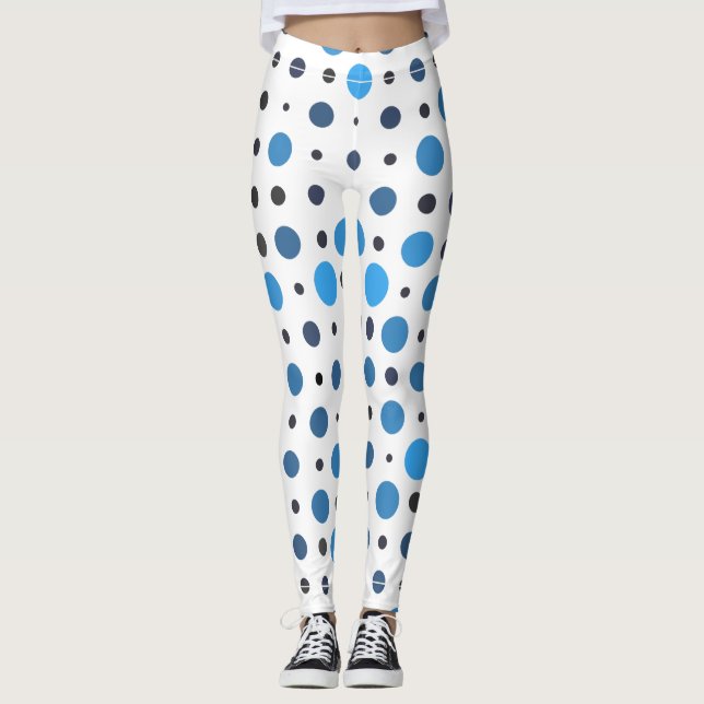 Leggings Punto Polka 01X.Sombra azul (Anverso)
