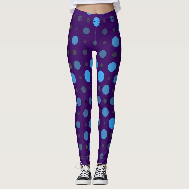 Leggings Punto Polka 01X.Sombra Azul D Púrpura BG (Anverso)