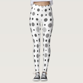 Leggings Punto Polka 01X. Sombra gris